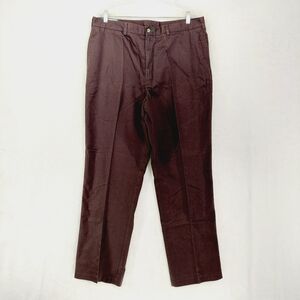 Tommy Hilfiger Brown Cotton High Rise Straight Leg Dress Pants 6705